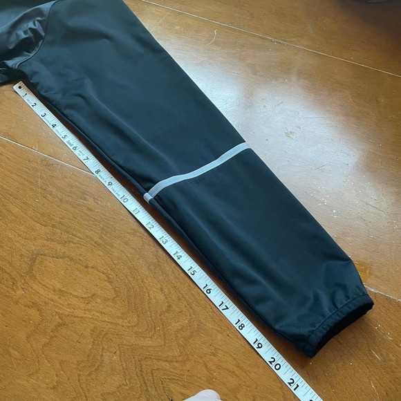 Jacket M Nike Golf Black Side Slip Green Plaid Detail Inside Zip Pockets Coat - Picture 7 of 7